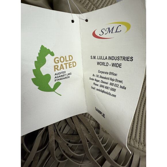 NWT Helmut Lang Olive Lambskin Fringe Mini Skirt S Western Boho Festival Leather - Picture 13 of 13